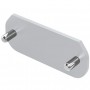 RC12281PS  Series 22 Cover Plate, Silver, incl. Screws for RC12281S End Stop