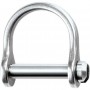 RF1850S  Shackle, Wide Dee, Slotted Pin 1/8, L:12mm, W:9mm